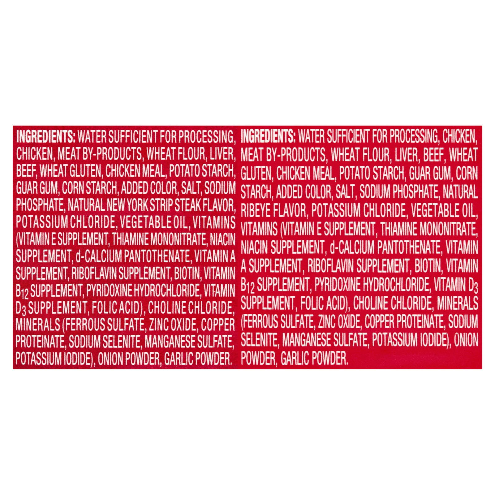 13.2 oz Cans Wet Dog Food Variety Pack, Ribeye & NY Strip Flavors, 12 Pack