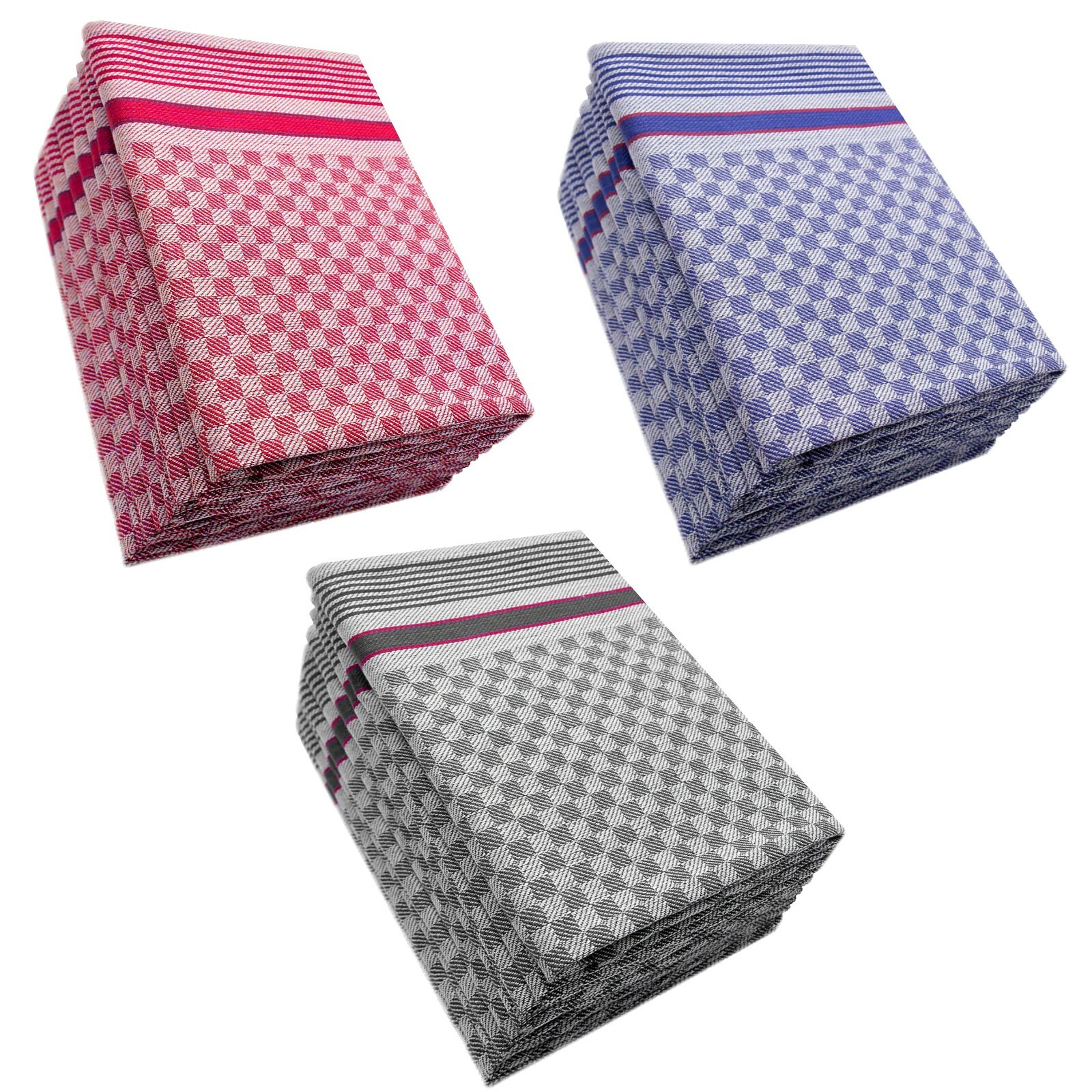 Castejo Grubentücher 8er Pack - 50x100cm Halbleinen 55% Leinen 45% Baumwolle