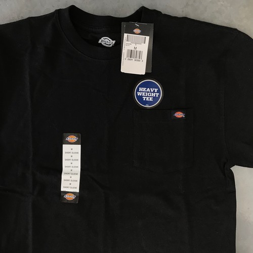 Dickies Mens Short-Sleeve Pocket T-Shirt Black SZ M