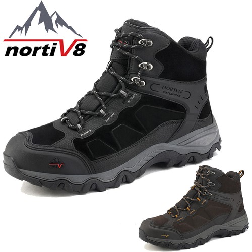 NORTIV 8 Men's Hiking Boots Waterproof Non-slip Trekking Traveling Shoes * Wide