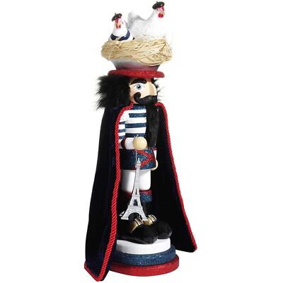 Kurt Adler Hollywood Three French Hens Nutcracker, 17.5"
