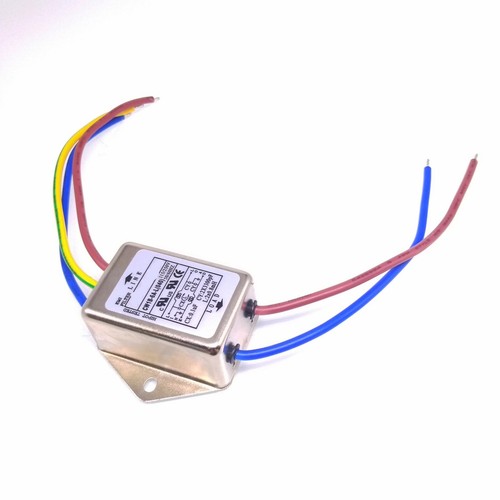 Lead Wire Power EMI Noise Filter 6A 115/220V 50/60Hz | eBay