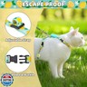 PUPTECK Adjustable Cat Harness and Leash Set Escape Proof Kitten Strap Collar for Walking Travel, Lemon Pattern