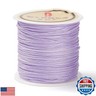 43 Yards Nylon String Friendship Bracelets String 0.8mm Nylon Beading Thread Braided Chinese Knotting Cord Macrame Cords for Kumihimo Necklaces Tassels Jewelry Crafts (Lilac)