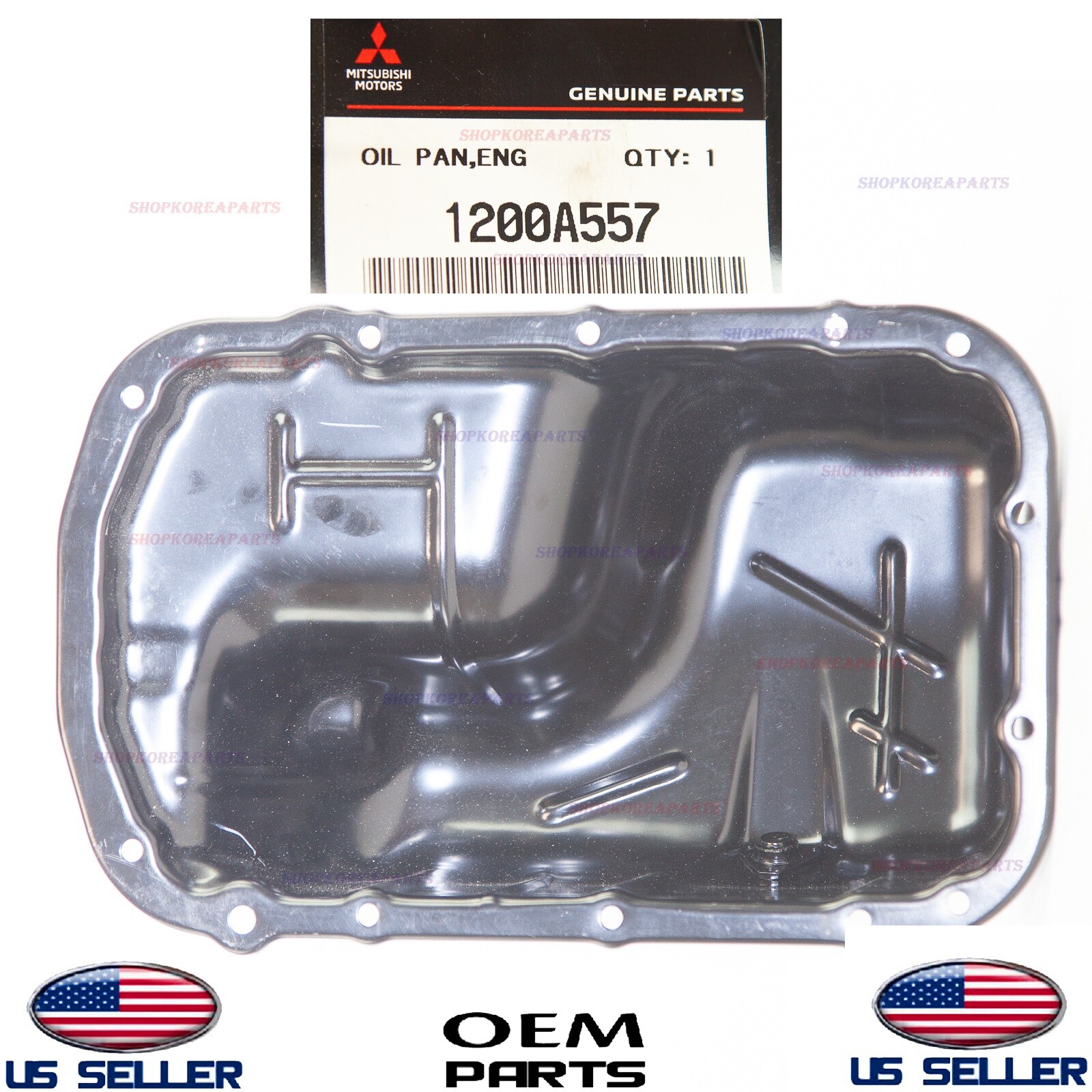 Genuine Engine Oil Pan Assy ⭐OEM⭐ Mitsubishi Mirage 1.2L 2014-2022 1200A557