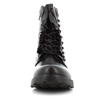Pre-owned Cult A24us Women's Combat Boots Clw320200 Zappelin 3202 Mid W