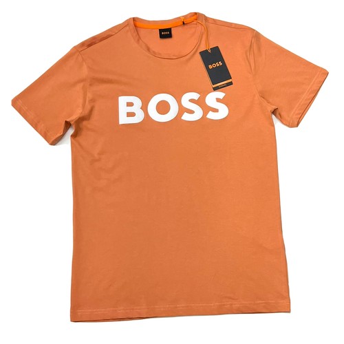 HUGO BOSS BOSS ORANGE TCHUP  半袖 Ｔシャツ Hugo BOSS Men's Regular Fit Cotton T-Shirt With Contrast