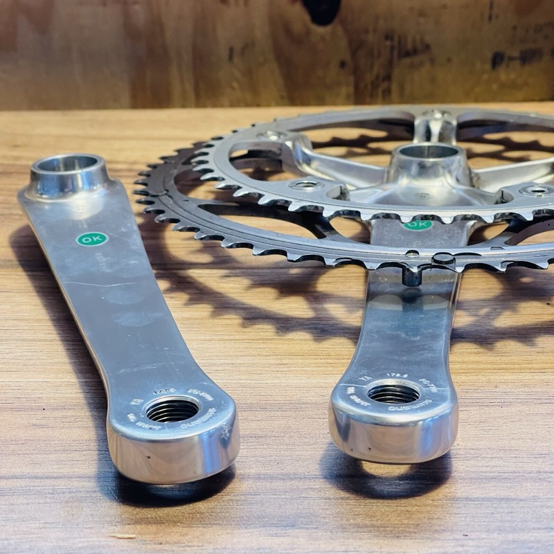 Rare Shimano Dura-Ace FC-7700 TEAM ISSUE 2x9 Crankset 53 / 42 Octalink V.1 172.5