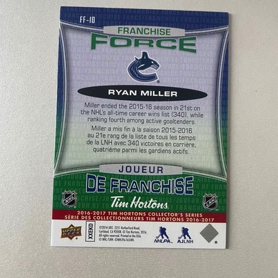2016 Upper Deck Tim Hortons #FF-10 Ryan Miller Franchise Force