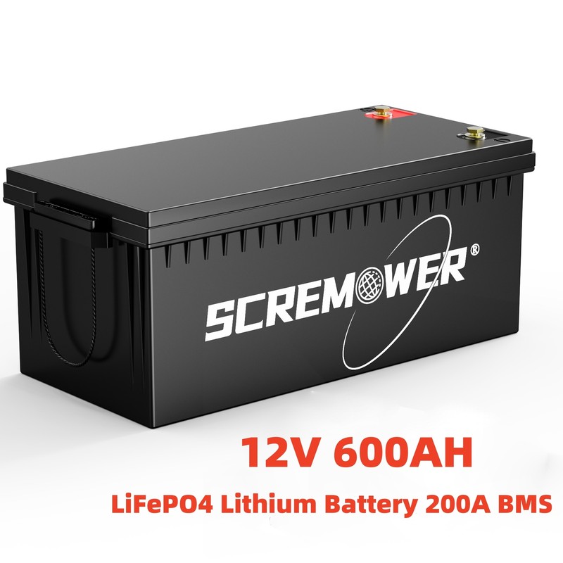 12V 600AH LiFePO4 Lithium Battery 200A BMS 15000+cycles for RV