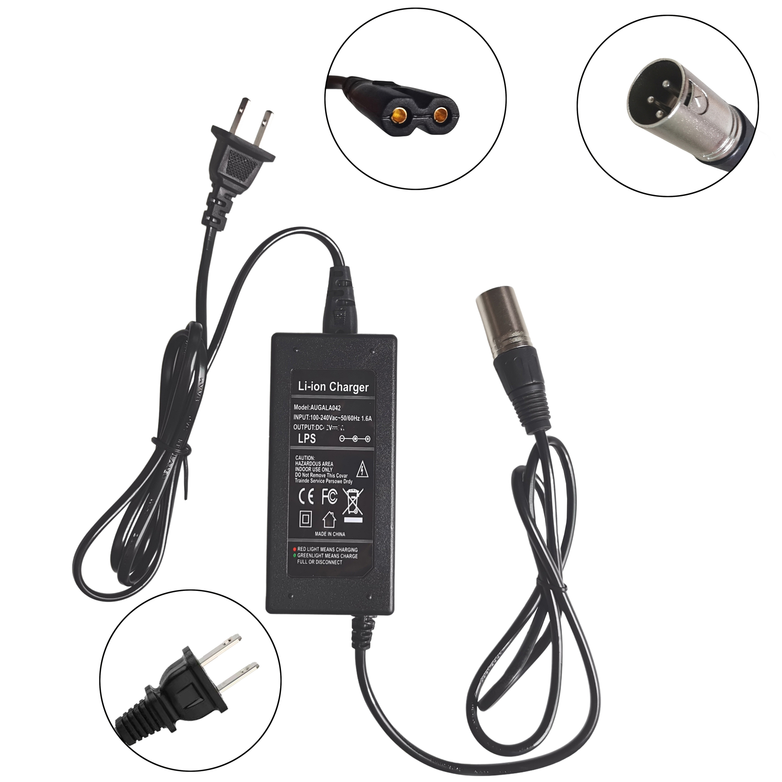 AC Adapter For Hover-1 XLS HY-HBKE Electric Scooter Folding E-Bike Power Supply