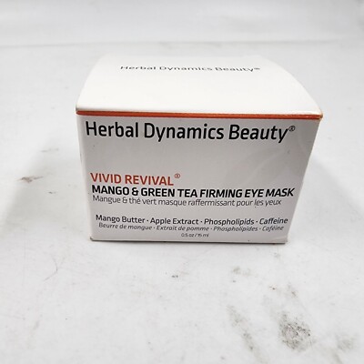Herbal Dynamics Beauty Vivid Revival Mango & Green Tea Firming Eye Mask   15ml