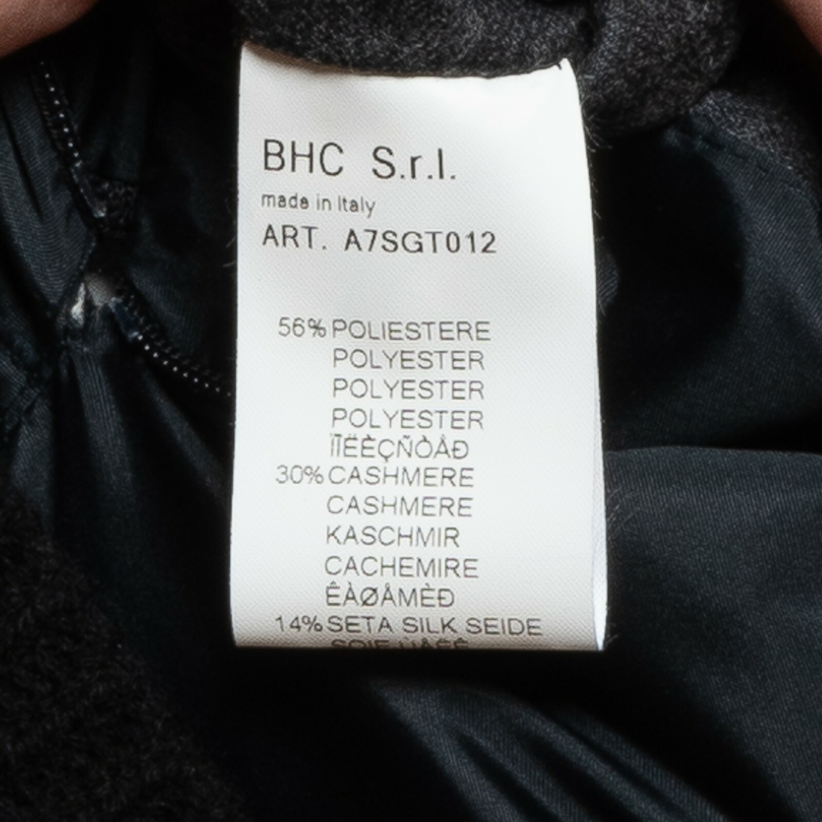Pre-owned Umberto Bilancioni 2900$  Cashmere Silk Puffer Goose Down Woman Coat 42 It / 6 Us In Blue / Black