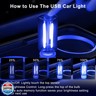 Vintage USB Car Night Light, Touch Dimmable LED Filament Lamp - Portable Mini Glass Bottle Ambient Lighting for Vehicle Interior, Bedroom, Hallway, Camping and Holiday Decoration