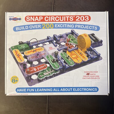Snap Circuits 203 Electronics Exploration Kit | Over 200 STEM Projects | Full |