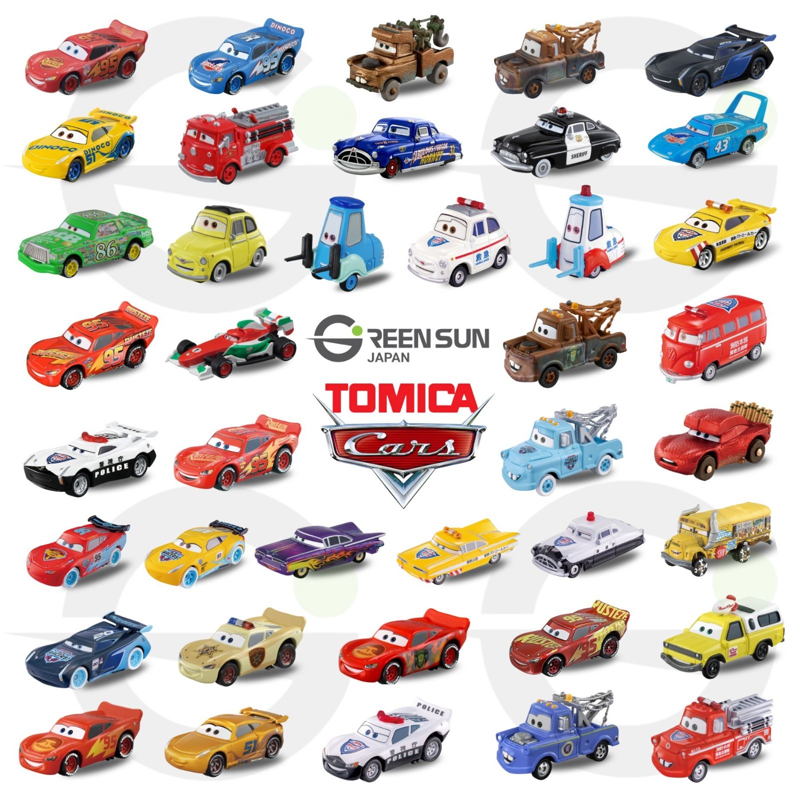 Takara Tomy Tomica Disney Pixar CARS 40-Car Complete Collector's