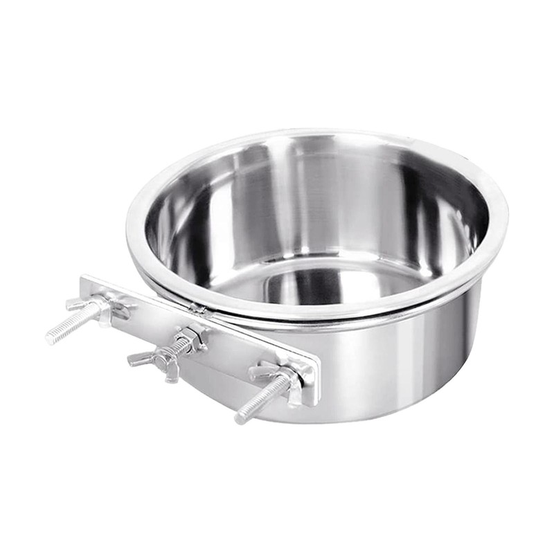 Omni Pet Stainless Steel Coop Cup food or Water Bowl For Dog Or Bird Cage Crate