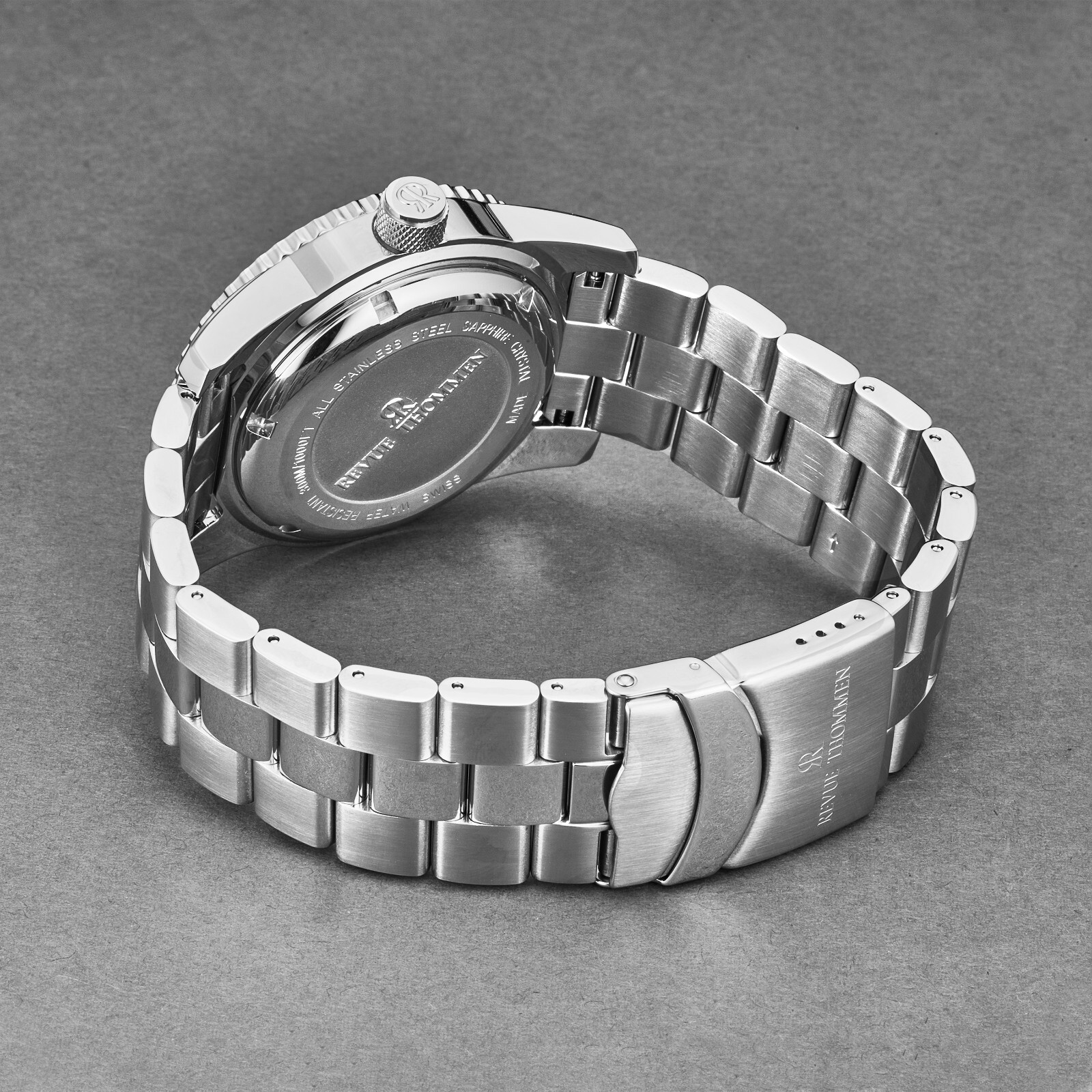 Pre-owned Revue Thommen Men's 17030.2134 'diver' Green Dial Swiss Automatic Watch