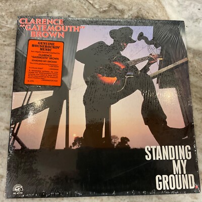 CLARENCE GATEMOUTH BROWN LP  Standing my Ground - Alligator 4779 SEALED 1989