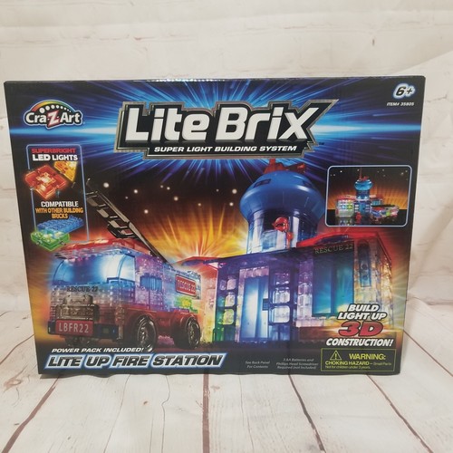 Cra Z Art Lite Brix Super Light Building System ~ Lite Up Fire