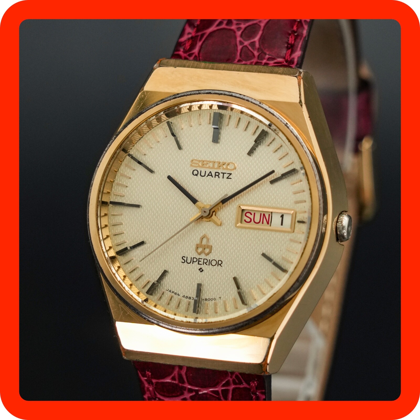 SEIKO SUPERIOR セイコー スーペリア シングルクォーツ 4883-8001 