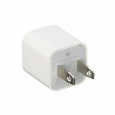 Genuine Apple 5W USB Power Adapter Charger Wall Plug Cube for iPhone