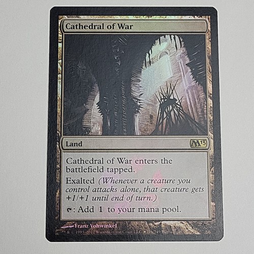 Cathedral of War 1x FOIL MTG M13 Core Set Rare MINT land Cathedral of War 1x FOIL MTG M13 Core Set Rare MINT land