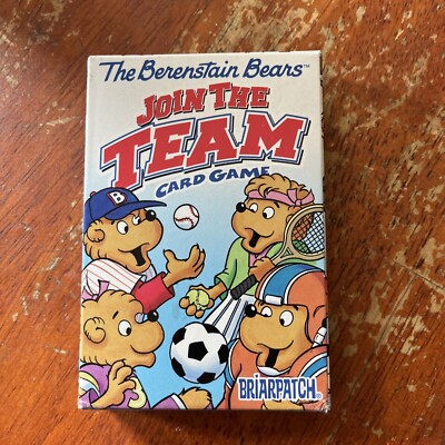 The Berenstain Bears Join The Team Card Game (2000) Vintage - Complete NOS NEW