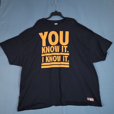You Know It I Know It They Know It Men Black T Shirt Size 5XL