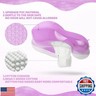 LOOWARTS Baby Pool Float with Canopy and Safety Seat,Infant Swim Float and Pool Float and Baby Water Float and Swimming Floats UPF50+ UV Protection for Kids from 3 to 36 Months.(S:3-12 Month/L:6-36 Month)