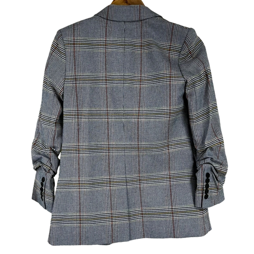 Pre-owned Veronica Beard Multi Glenn Beacon Dickey Plaid Blazer Jacket Women's Size 4