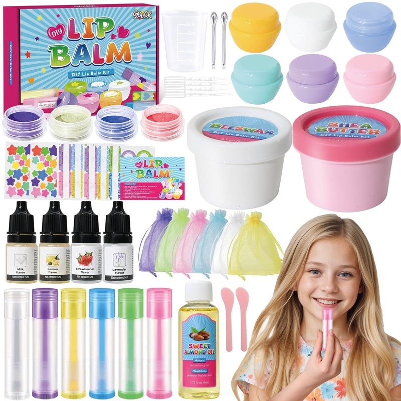 DIY Lip Balm Making Kit- 42Pcs Lip Balm Making Kit