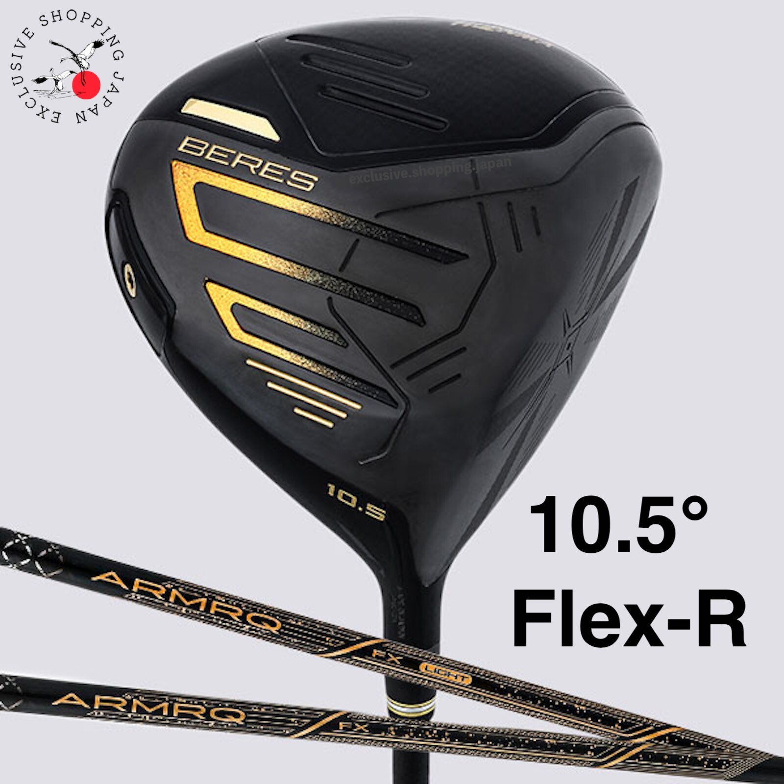 HONMA Beres 09 Black Driver 10.5° ARMRQ FX Black Shaft Flex