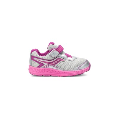 

Кроссовки Saucony Big Kid Ride 10 Jr. Серебристый | Розовые туфли 11,5 м, Silver | pink