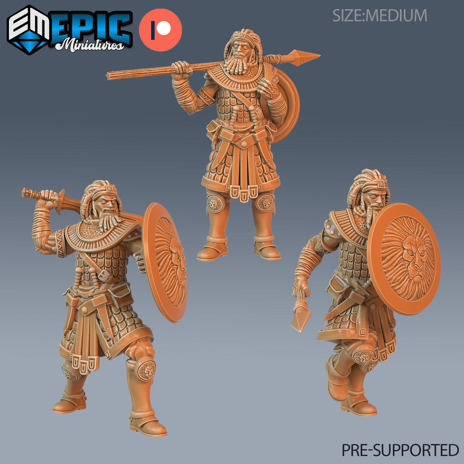Tribe Guard, Dungeons and Dragon Miniature, D&D Fantasy Wargaming 28mm scale