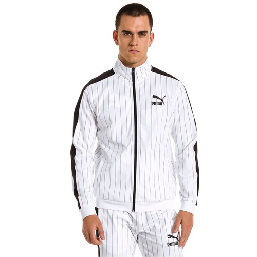 

[579873-02] СПОРТИВНАЯ КУРТКА Puma Puma PINSTRIPE T7, White-aop