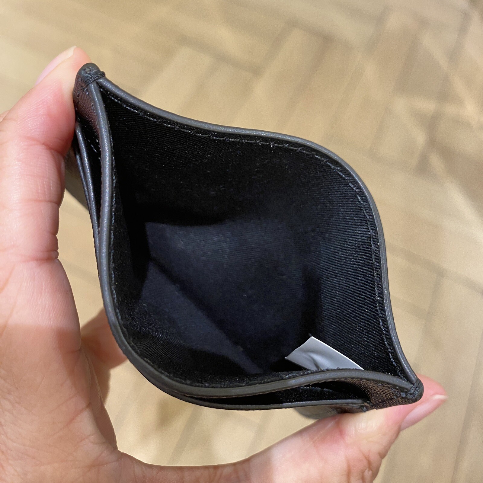 Tory Burch EMERSON SLIM CARD CASE 136101 In Black | eBay