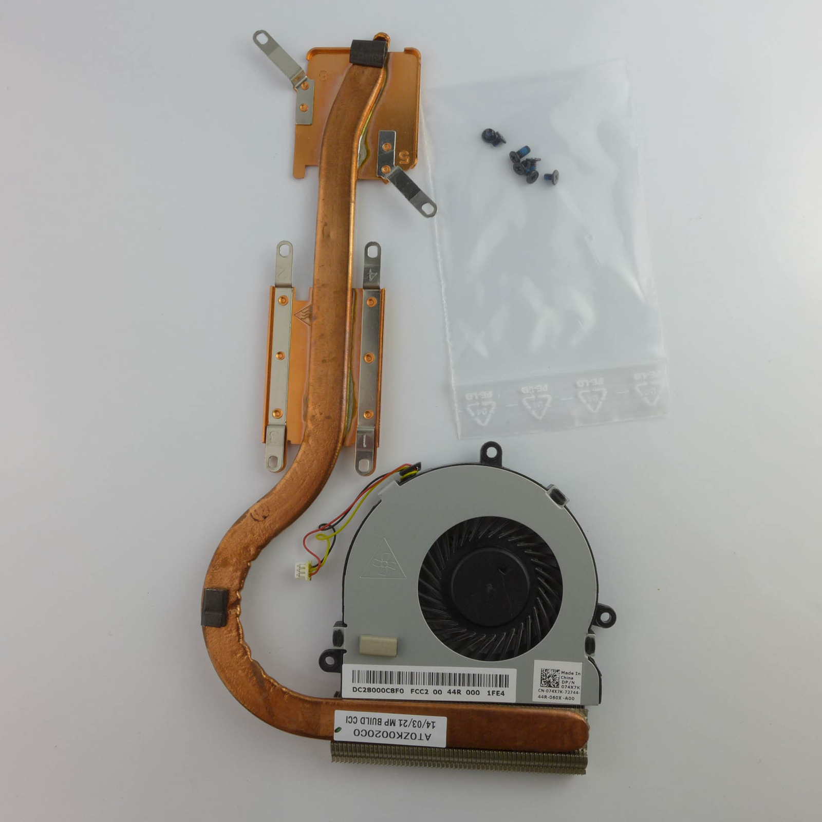 ORIGINAL DELL Latitude 3540 CPU GPU Kühler inkl. Lüfter heatsink fan ✅