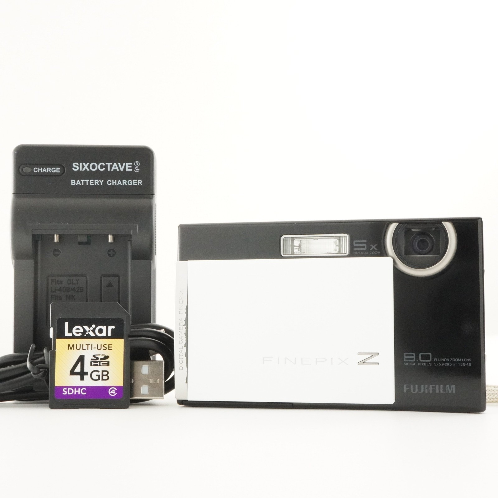 FUJIFILM Finepix Z100fd Black&White With 4GB SDHC Card from