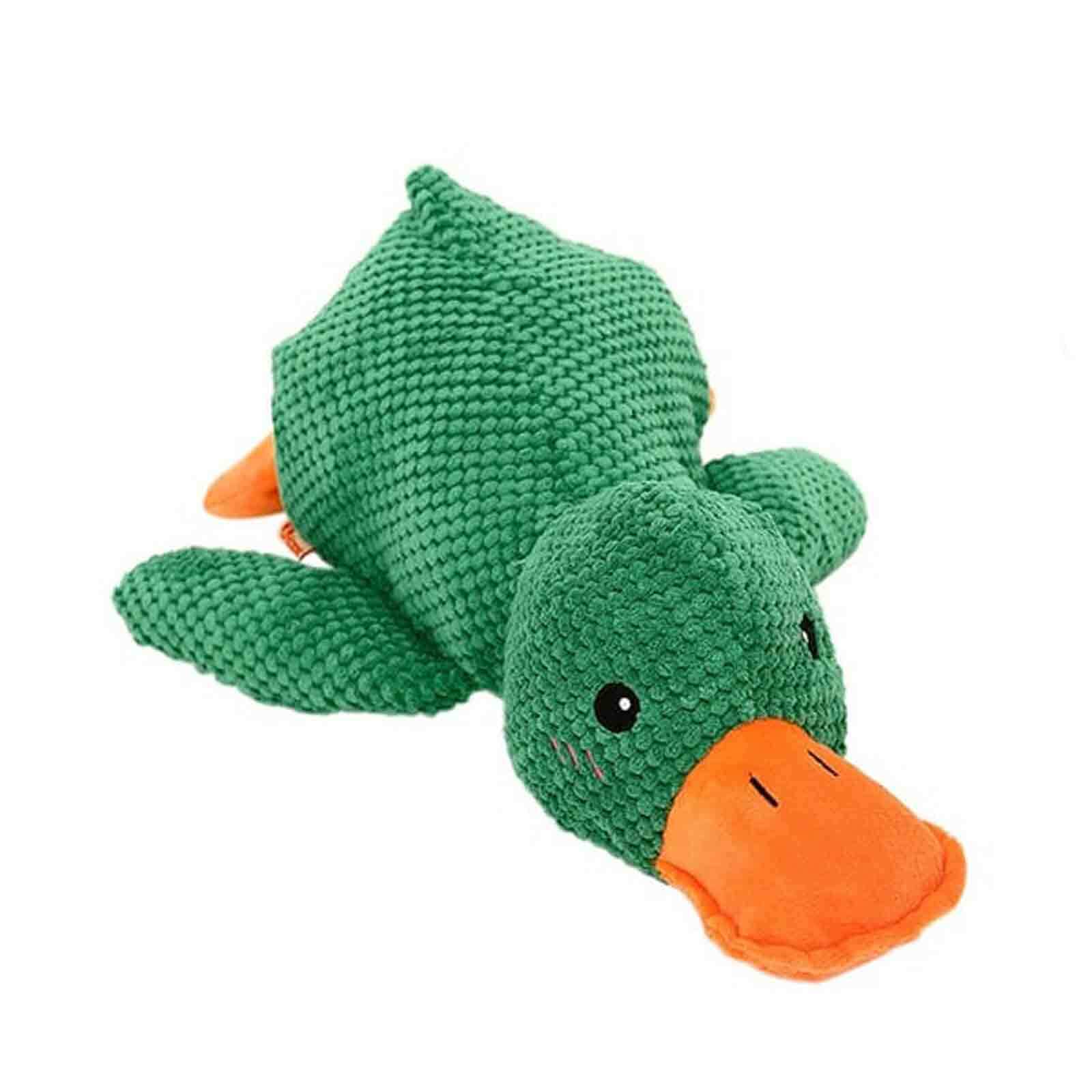 Interactive Quacking Duck Toy for Dog w/Real Quack Sound,Stuffed Duck
