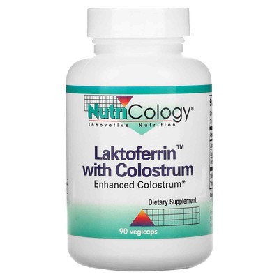 3 X Nutricology, Laktoferrin with Colostrum, 90 Vegetarian Capsules