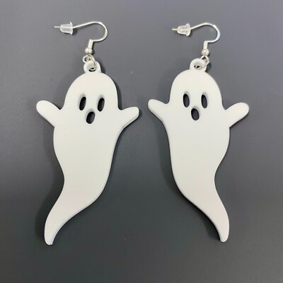 Halloween Ghost Earrings  Scary Ghost Party Hoop Spooky Jewellery