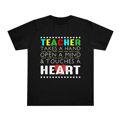 Teacher Touches a Heart Autism awareness TShirt Adult Kid Unisex Xmas Puzzle Tee