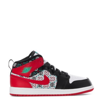 Little Kids Jordan 1 Mid SE White/University Red-Black (DM1210 150)