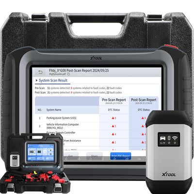 2024 XTOOL IP919 Car K!ey Coding Scanner Tool Auto Diagnostic Topology Map FCA