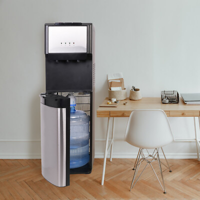 E-Macht Bottom Loading Water Cooler Dispenser Hot & Cold 5 Gallon Bottle Steel