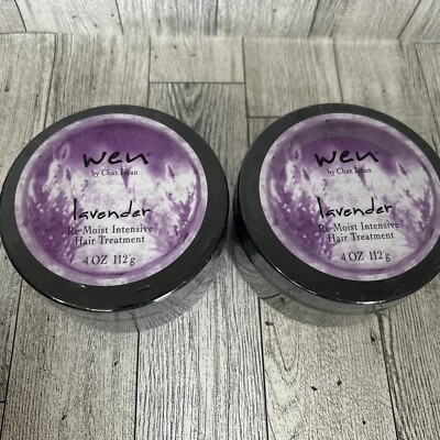 WEN BY CHAZ DEAN LAVENDER RE MOIST INTENSIVE HAIR TREATMENT 4 OZ - LOT OF 2
