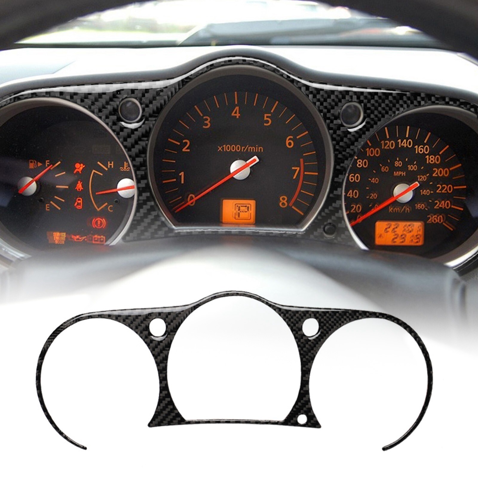 For Nissan 350Z 03-09 Carbon Fiber Interior Instrument Cluster