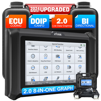 XTOOL D7S D7W D8S D8W Auto All Diagnostic Scanner Bidirectional E.CU Coding Tool