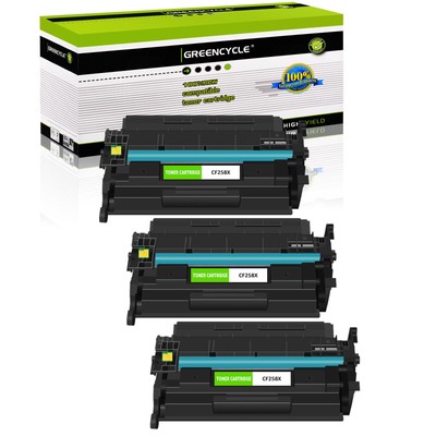 3PK CF258X 58X WITH CHIP Toner Cartridge for HP 58A LaserJet M406dn M430f M404dw
